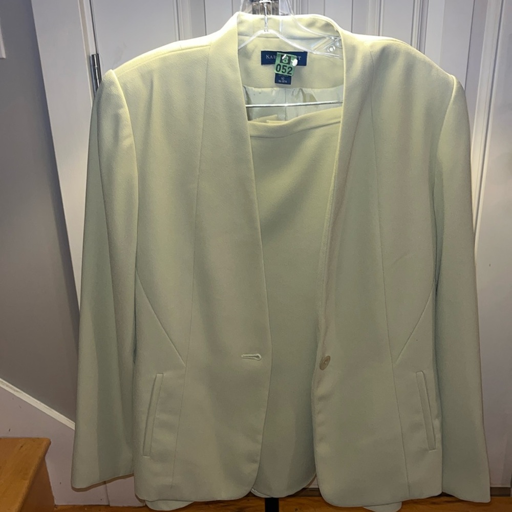 Karen Scott Lined 2-piece Skirt Suit
